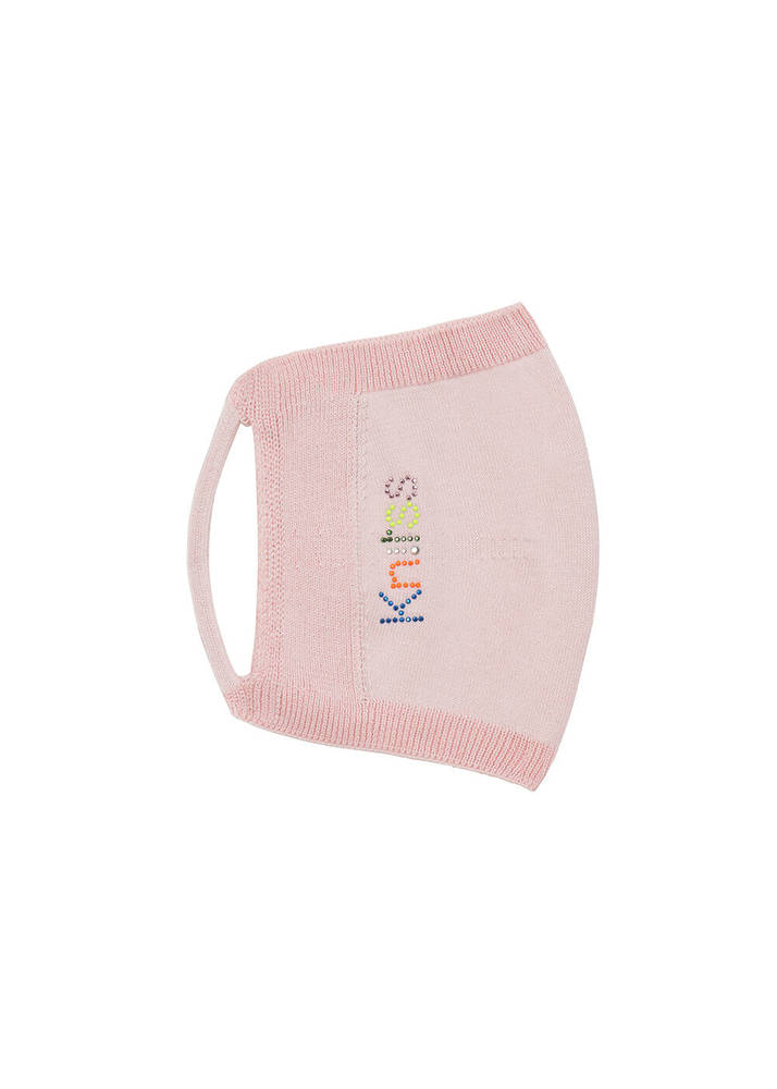 KNITSS - Washable Cotton Pink Knit Face Cover