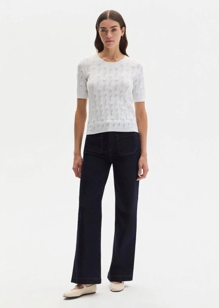 Beyaz Organik Pamuk Triko Üst - 2