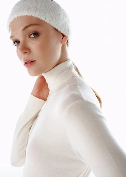 ALPACA BLEND ECRU HEADBAND - 3