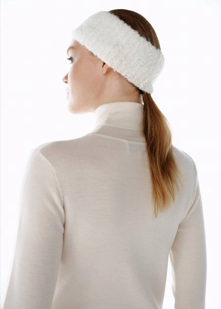 ALPACA BLEND ECRU HEADBAND - 5