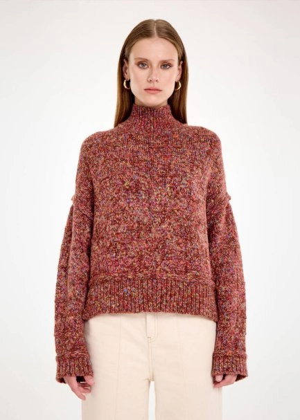 ALPACA BLEND OVERSIZE SWEATER - 1