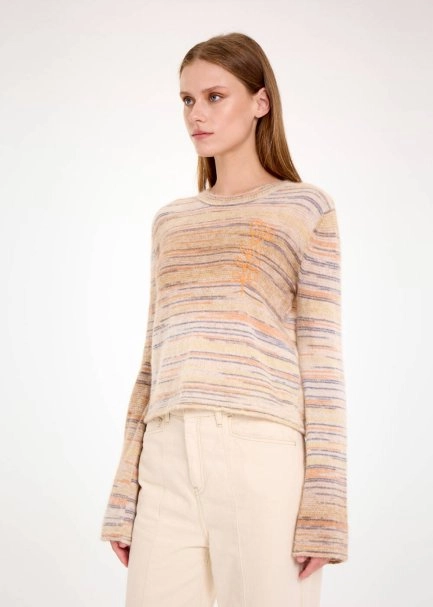 ALPACA BLEND PUMPKIN KNIT SWEATER - 3