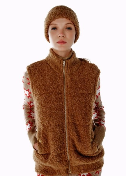 ALPACA BLEND REVERSIBLE WEARABLE KNIT VEST - 2