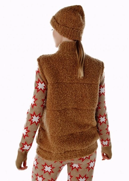 ALPACA BLEND REVERSIBLE WEARABLE KNIT VEST - 5