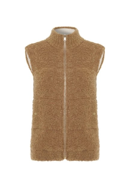 ALPACA BLEND REVERSIBLE WEARABLE KNIT VEST - 6