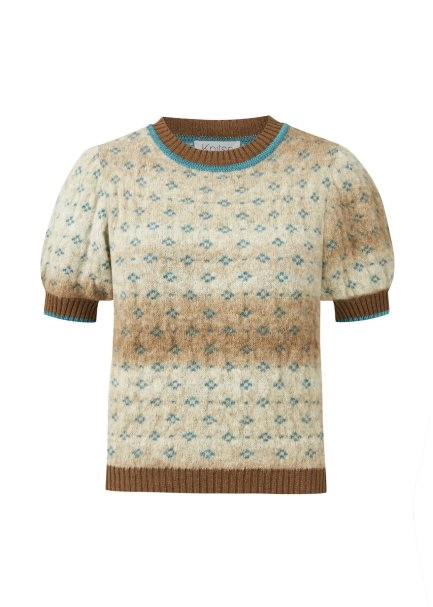 Alpaka Karışımlı Camel Degrade Triko üst - 6