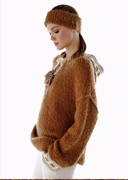 Alpaka Karışımlı Camel Headband - 5