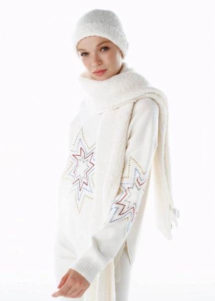 Alpaka Karışımlı Ekru Bere - 1