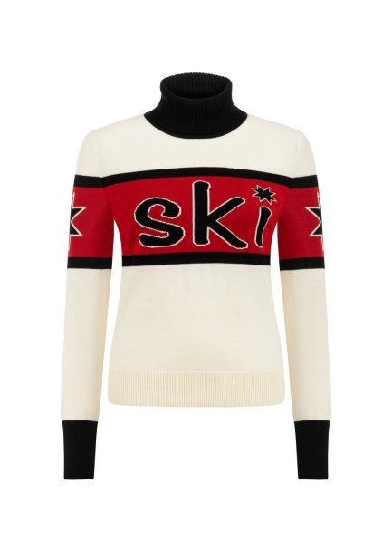 Apres Ski Nakışlı Extrafine Merino Yün Triko - 6