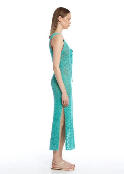 AQUA BEACHWEAR KNIT DRESS - 4