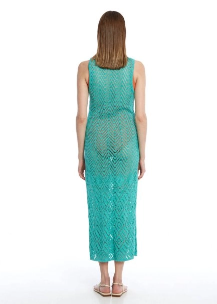 AQUA BEACHWEAR KNIT DRESS - 5