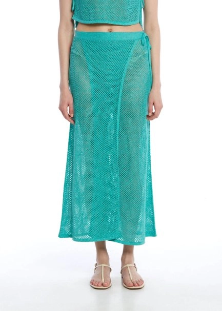 AQUA BEACHWEAR KNIT SKIRT - 1