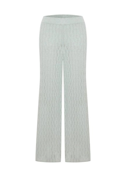 AQUA SHIMMERY LINEN BLEND KNIT PANTS - 6