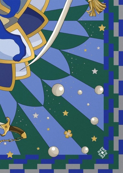 AUTHENTIC PATTERNED PHERAHS LOGO PURE SILK SCARF - 2