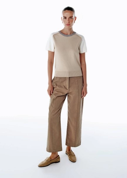 Barrel Leg Pantolon Camel - 1