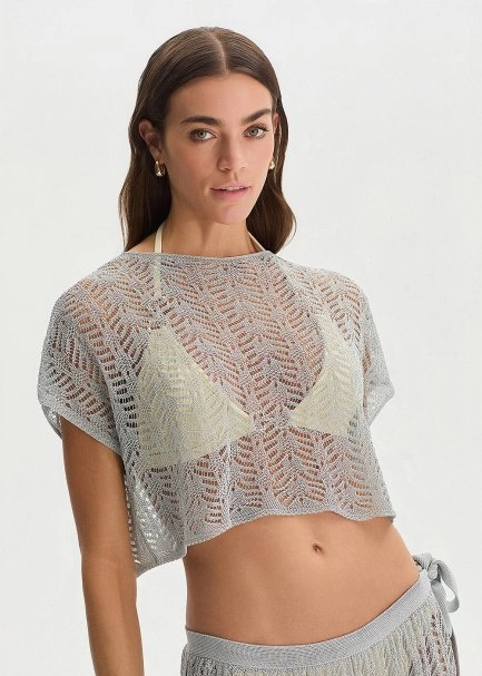 BEACHWEAR KNIT TOP WHITE - 3