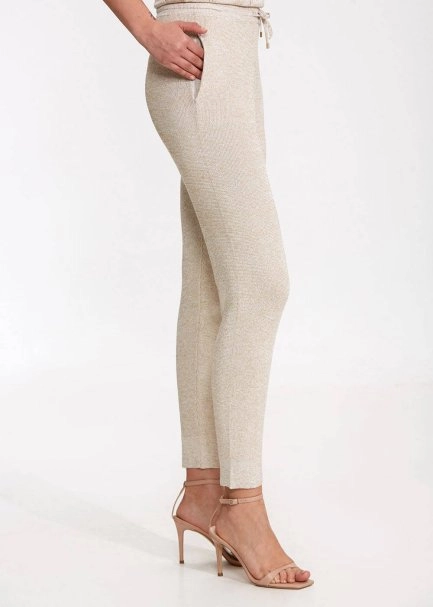 Bej Triko Jogger Pantolon - 3