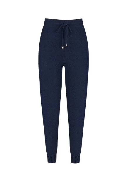 Beli Bağcıklı Lacivert Triko Jogging Pantolon - 8