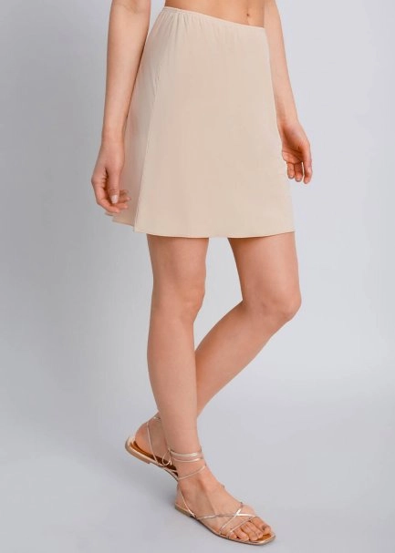 Beli Lastikli Ten Rengi Mini Jüpon - 4