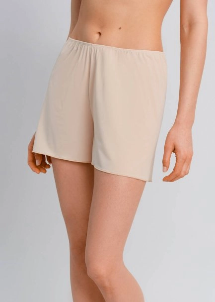 Beli Lastikli Ten Rengi Mini Şort Jüpon - 5