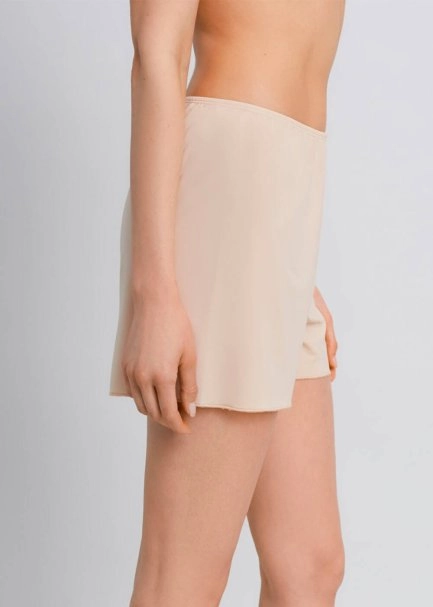 Beli Lastikli Ten Rengi Mini Şort Jüpon - 6