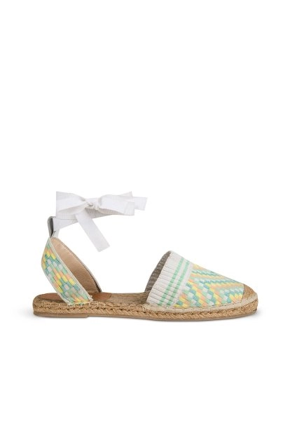 Bilekten Bağlı Çok Renkli Triko Espadril - 6