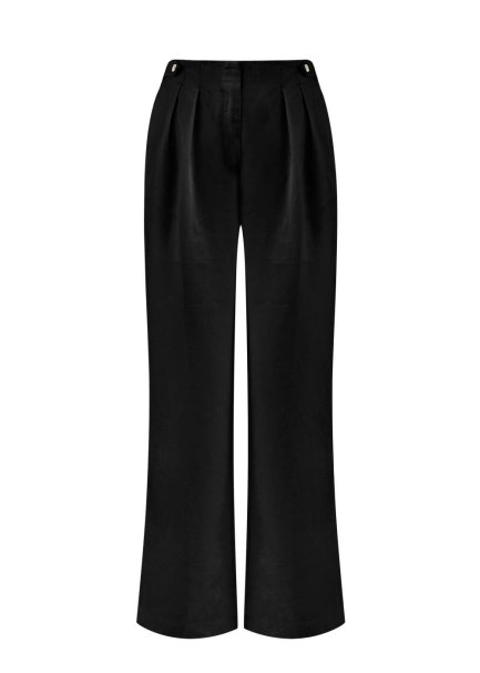 BLACK LINEN PANTS - 6