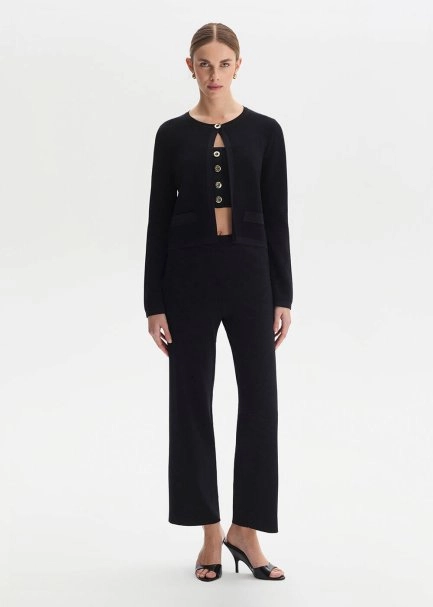 Black Regular Fıt Knıt Jacket - 2