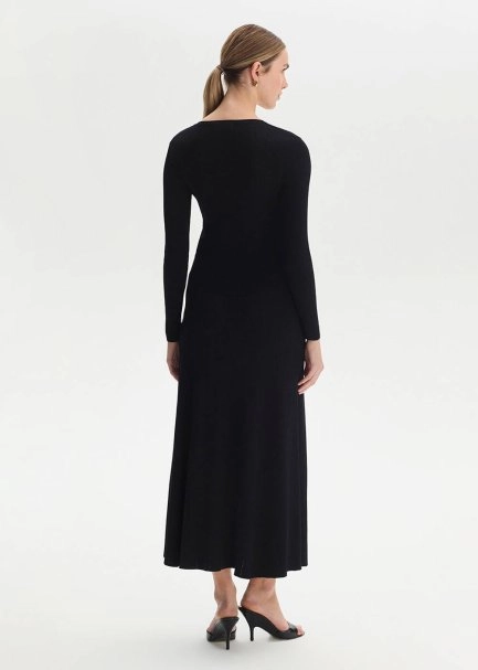 BLACK SLIM FIT KNIT CARDIGAN - 5