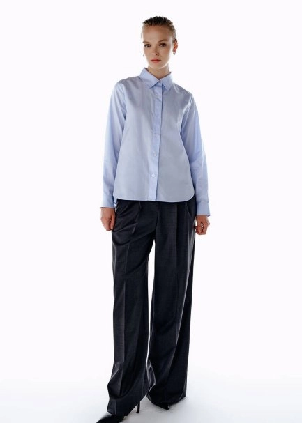 BLUE REGULAR FIT SHIRT - 2