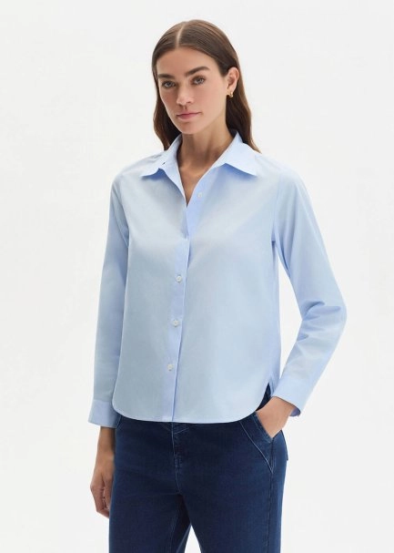 BLUE REGULAR FIT SHIRT - 1