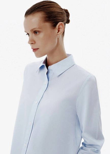 BLUE REGULAR FIT SHIRT - 4