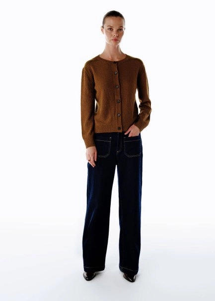 BOUCLÉ MERINO WOOL KNIT CARDIGAN - 2