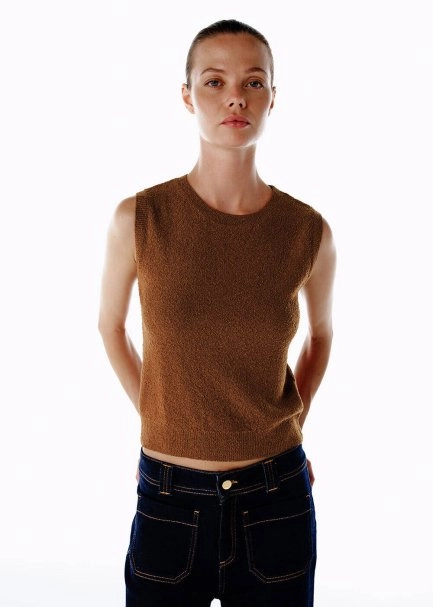BOUCLÉ MERINO WOOL KNIT TOP - 3