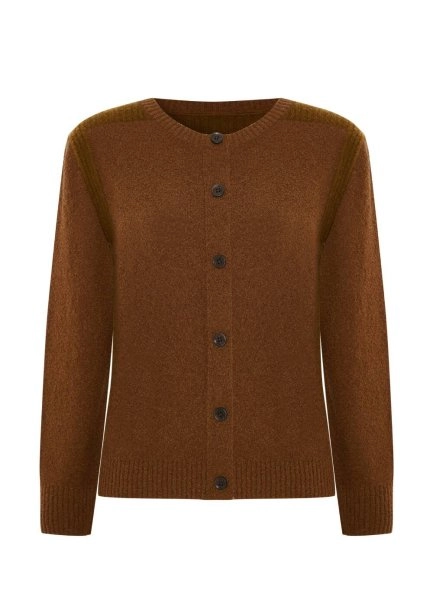 Bouclé Merino Yün Triko Hırka - 6