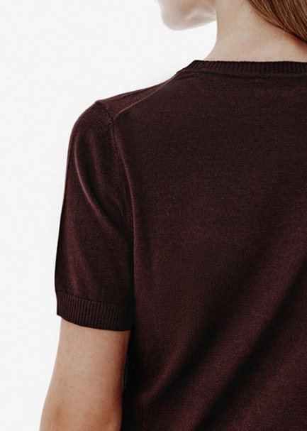 Brown Lounge Knit Top - 4