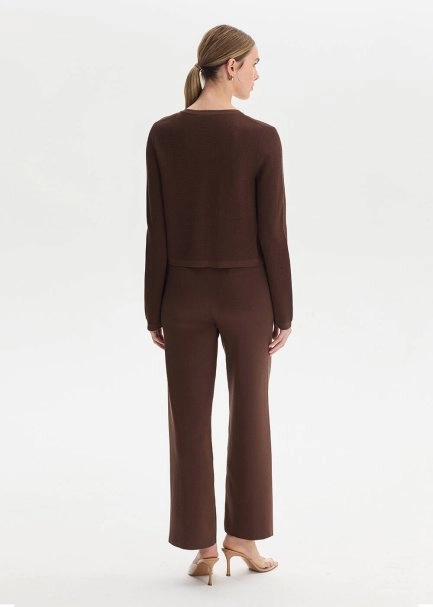 Cacao Regular Fıt Knıt Jacket - 5