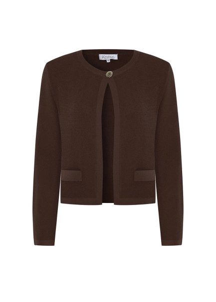 Cacao Regular Fıt Knıt Jacket - 6