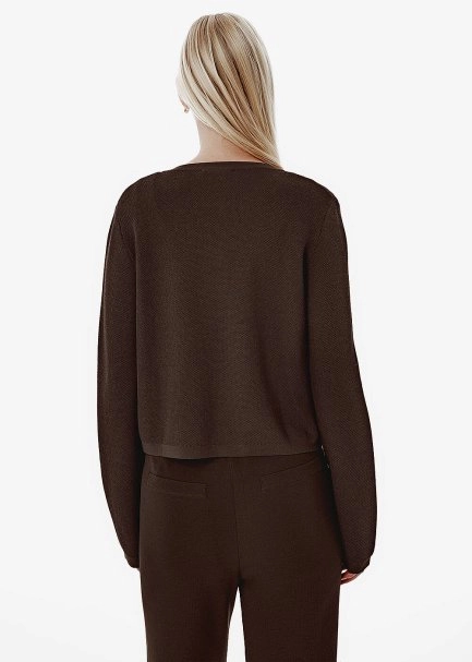 Cacao Regular Fıt Knıt Jacket - 5