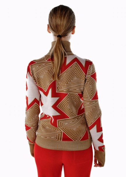 Camel İkonik AprÈs-Skı Yıldız Desenli Triko - 5