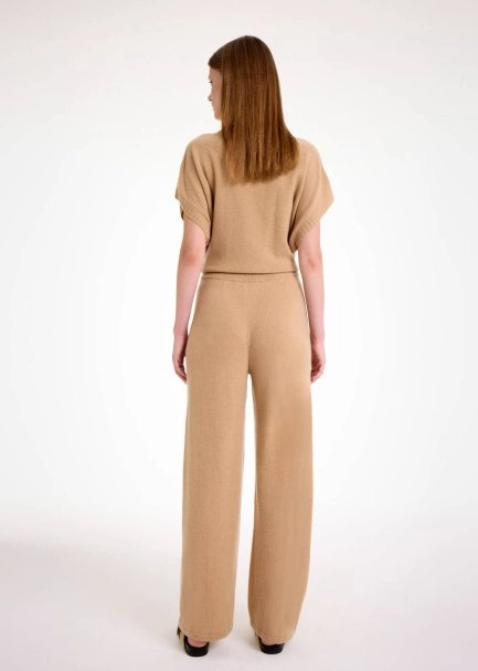 Camel Kaşmir Triko Pantolon - 5