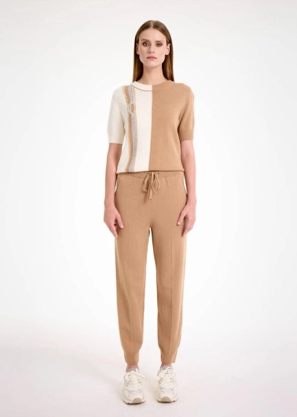 Camel Knıt Jogger Pants - 2