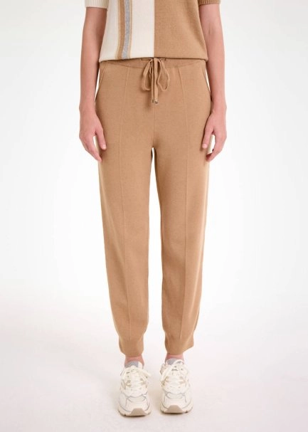 Camel Knıt Jogger Pants - 1