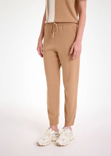 Camel Knıt Jogger Pants - 3
