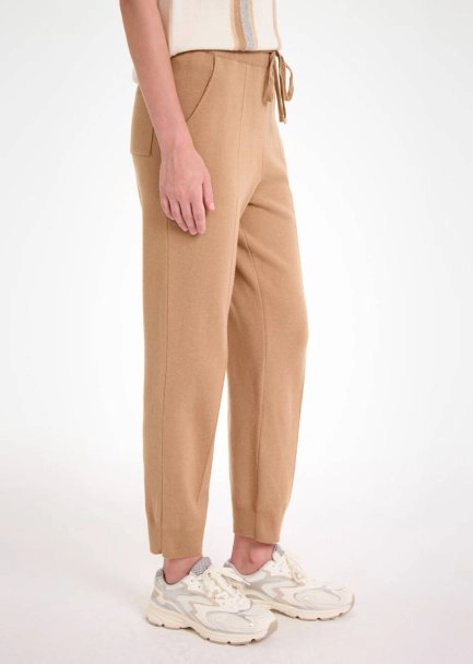 Camel Knıt Jogger Pants - 4