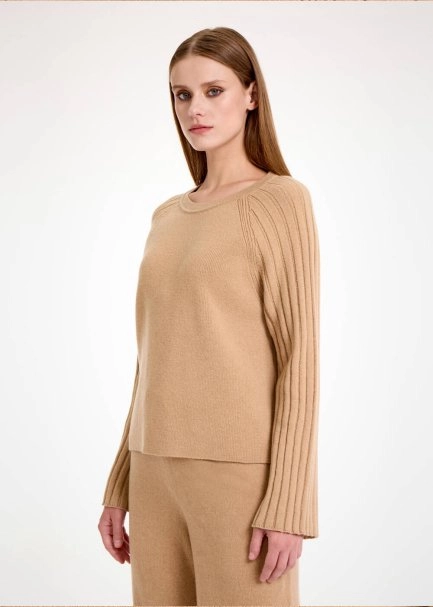 Camel Oversize Kaşmir Triko - 3