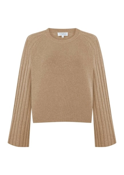 Camel Oversize Kaşmir Triko - 6