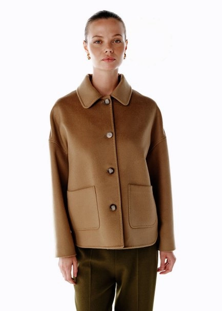 CAMEL WOOL COAT - 4