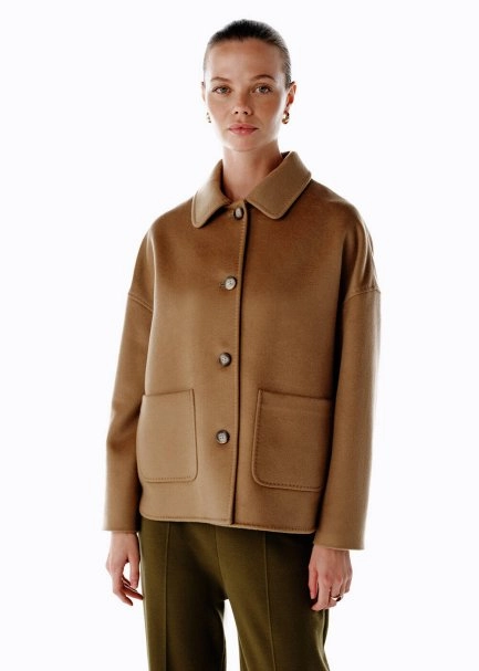 CAMEL WOOL COAT - 6