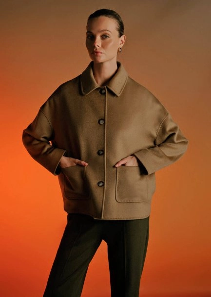 CAMEL WOOL COAT - 3